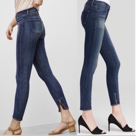 J Brand Spirited Cropped Zip Ankle Stretch Jean Size 29 - Picture 15 of 15